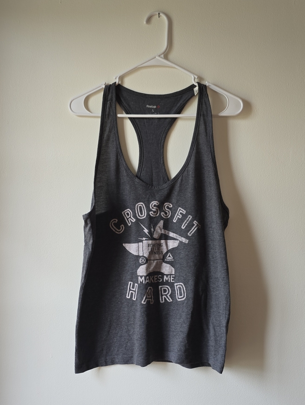 Reebok Women’s Charcoal Gray CrossFit Racerback Tank